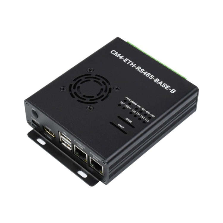 Waveshare Dual ETH Mini-Computer for Raspberry Pi CM4, Gigabit Ethernet, 4CH Isolated RS485