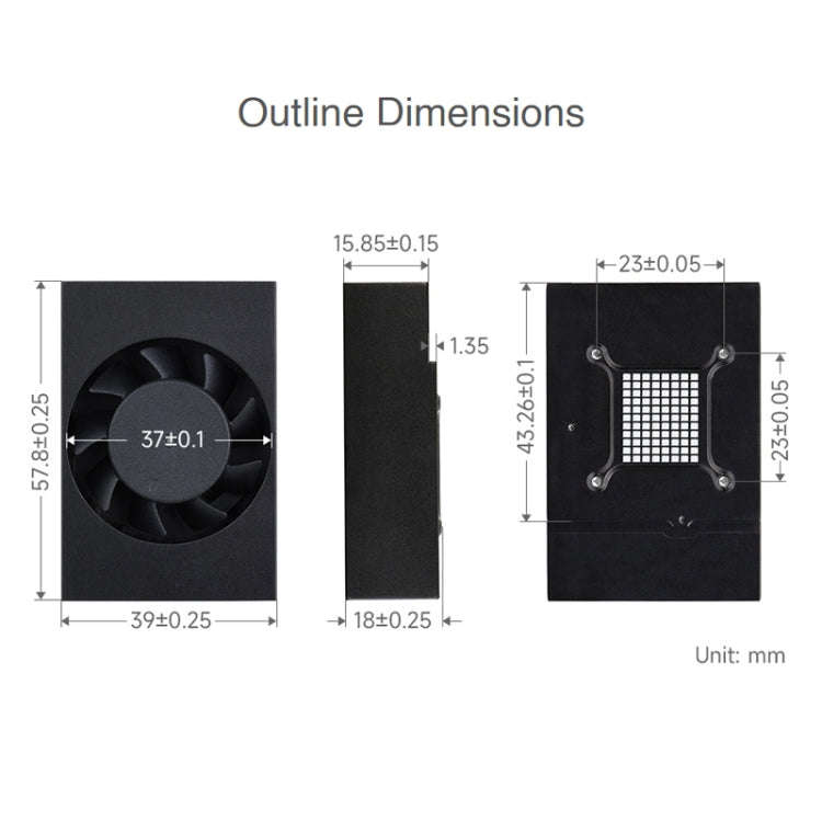 Waveshare Dedicated Cooling fan for Jetson TX2 NX, For Jetson TX2 NX