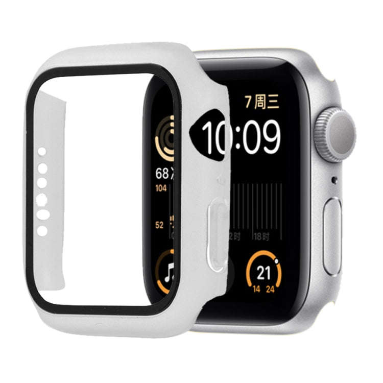 Shockproof PC+Tempered Glass Protective Case with Packed Carton For Apple Watch 44mm(Orange), For...