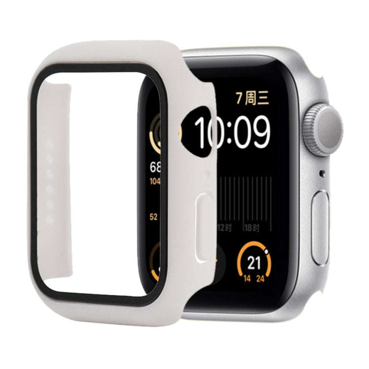 Shockproof PC+Tempered Glass Protective Case with Packed Carton For Apple Watch 44mm(Orange), For...