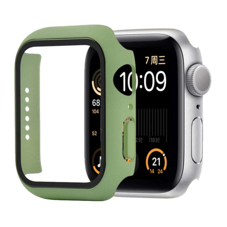 Shockproof PC+Tempered Glass Protective Case with Packed Carton For Apple Watch 44mm(Orange), For...