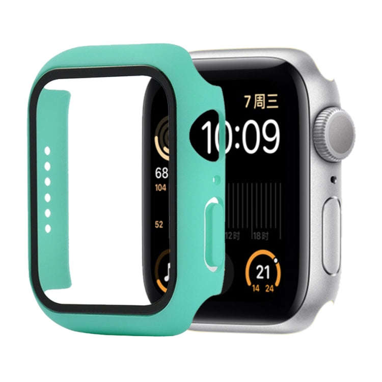 Shockproof PC+Tempered Glass Protective Case with Packed Carton For Apple Watch 44mm(Orange), For...