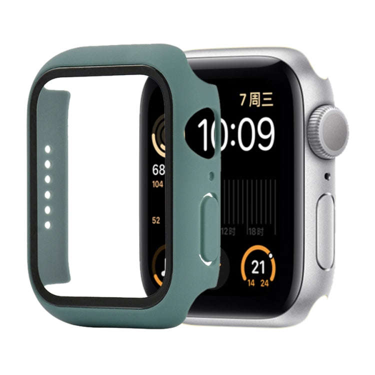 Shockproof PC+Tempered Glass Protective Case with Packed Carton For Apple Watch 44mm(Orange), For...