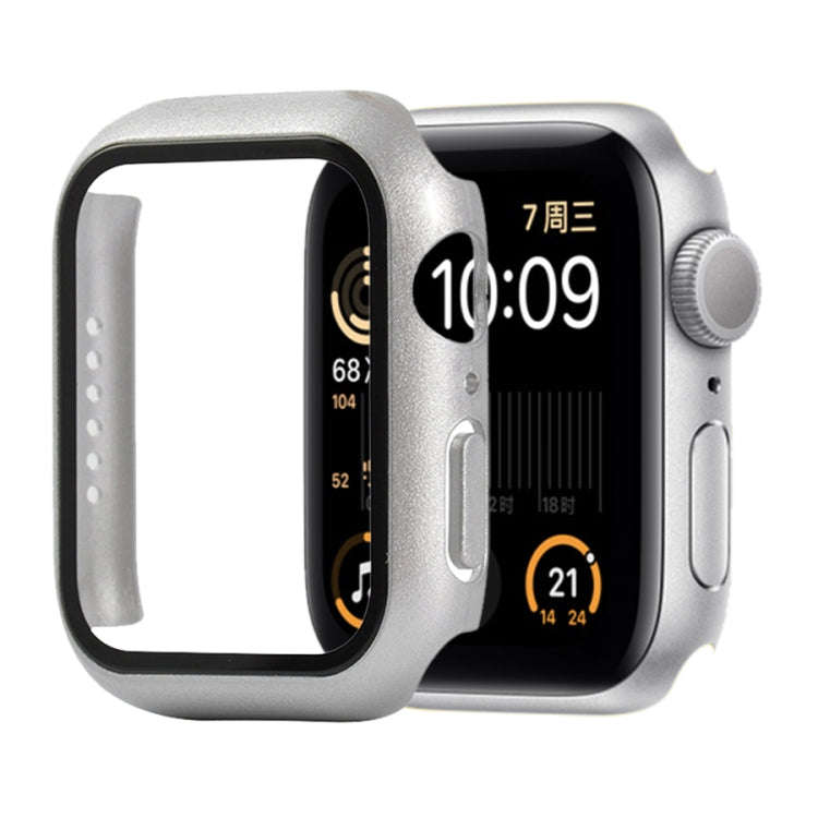 Shockproof PC+Tempered Glass Protective Case with Packed Carton For Apple Watch 44mm(Orange), For...