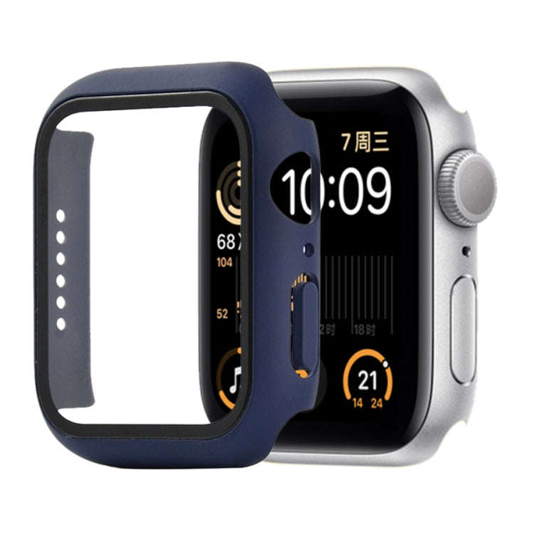 Shockproof PC+Tempered Glass Protective Case with Packed Carton For Apple Watch 44mm(Orange), For...