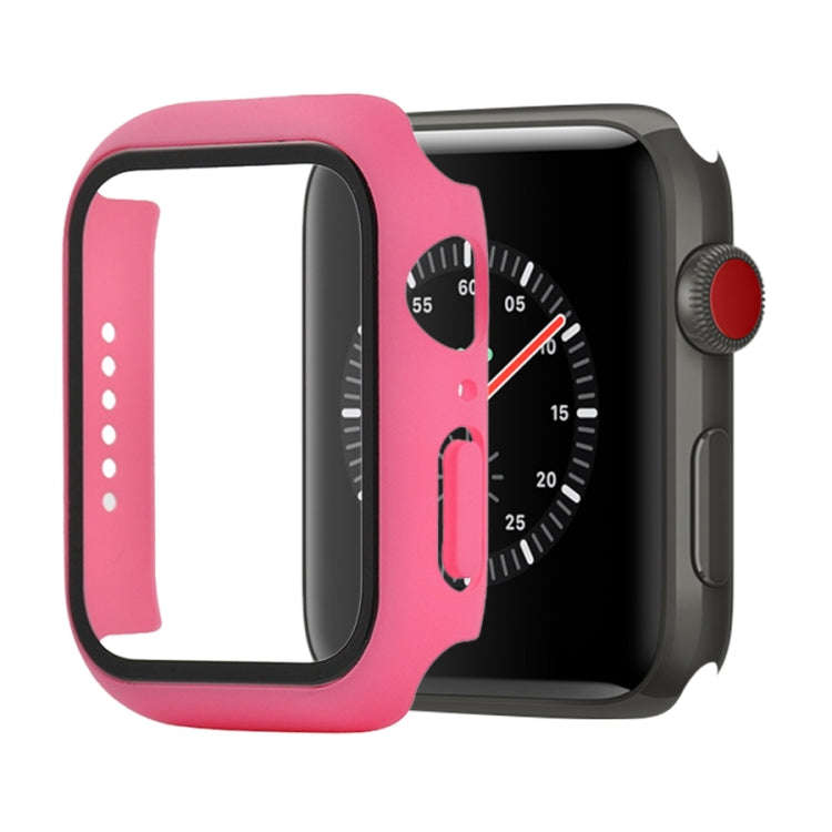Shockproof PC+Tempered Glass Protective Case with Packed Carton For Apple Watch 44mm(Orange), For...