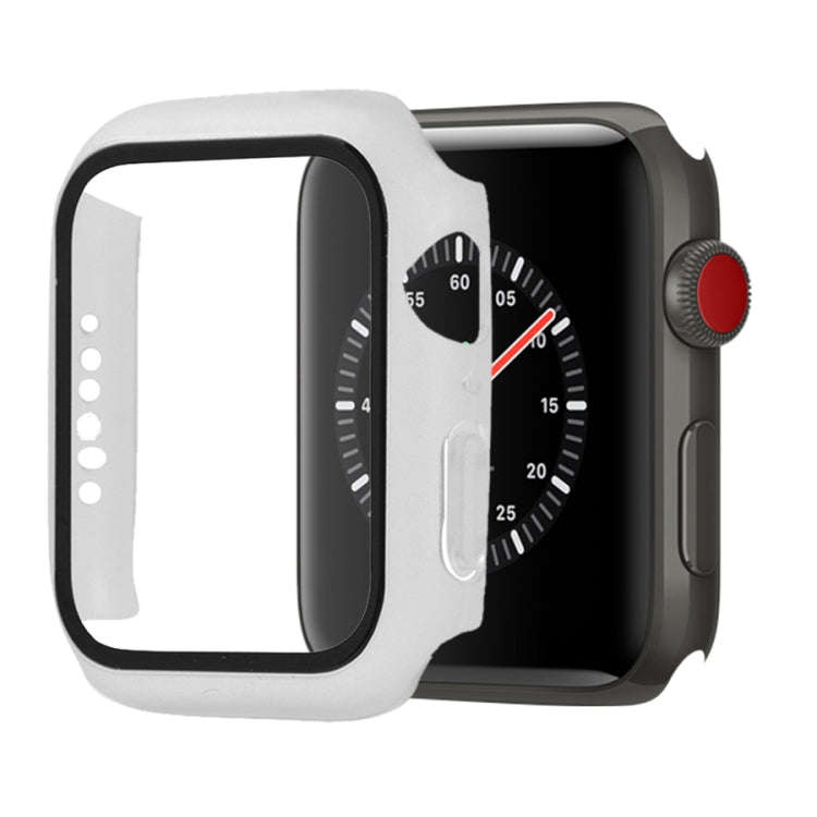 Shockproof PC+Tempered Glass Protective Case with Packed Carton For Apple Watch 44mm(Orange), For...