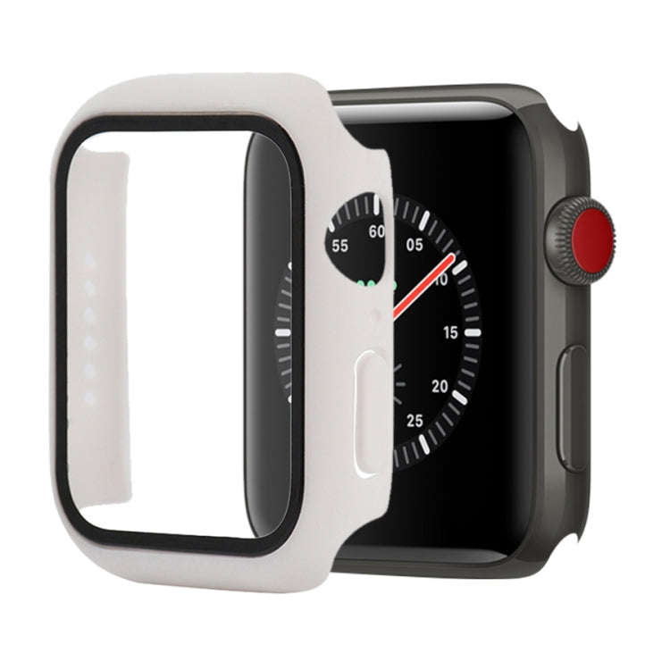 Shockproof PC+Tempered Glass Protective Case with Packed Carton For Apple Watch 44mm(Orange), For...