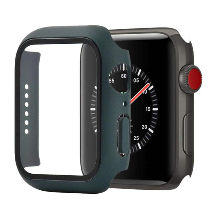 Shockproof PC+Tempered Glass Protective Case with Packed Carton For Apple Watch 44mm(Orange), For...