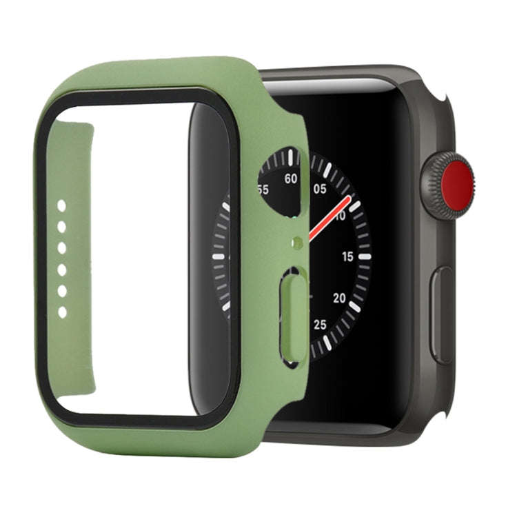 Shockproof PC+Tempered Glass Protective Case with Packed Carton For Apple Watch 44mm(Orange), For...