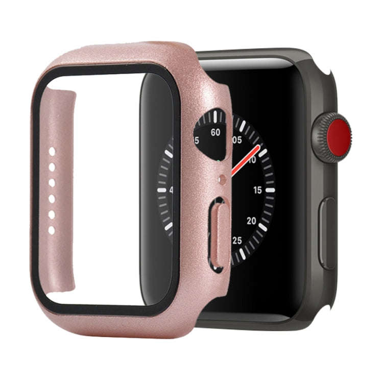 Shockproof PC+Tempered Glass Protective Case with Packed Carton For Apple Watch 44mm(Orange), For...