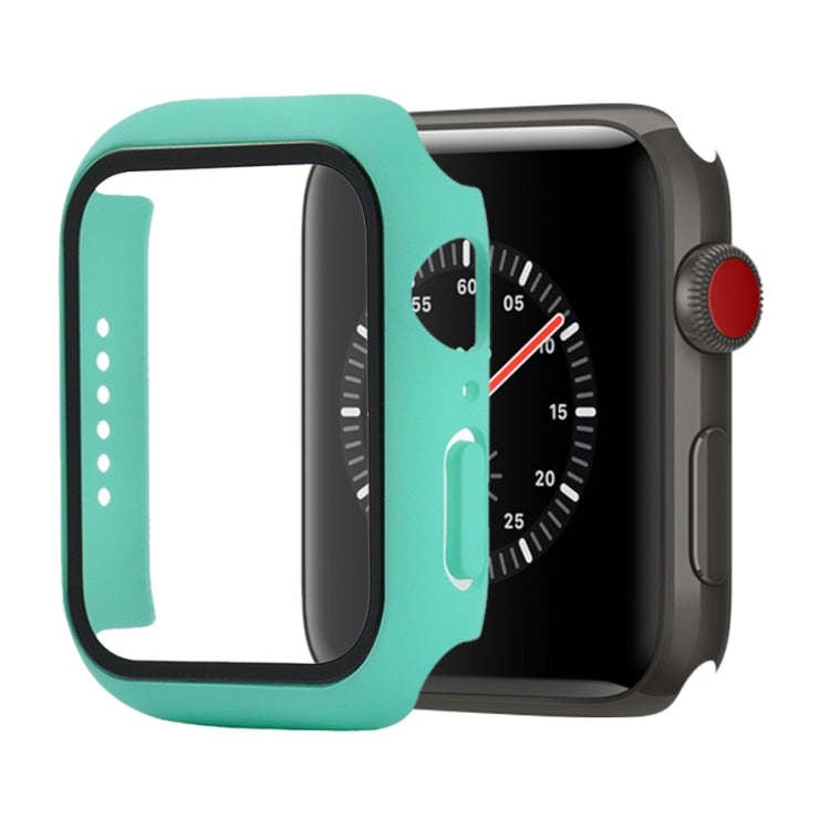 Shockproof PC+Tempered Glass Protective Case with Packed Carton For Apple Watch 44mm(Orange), For...