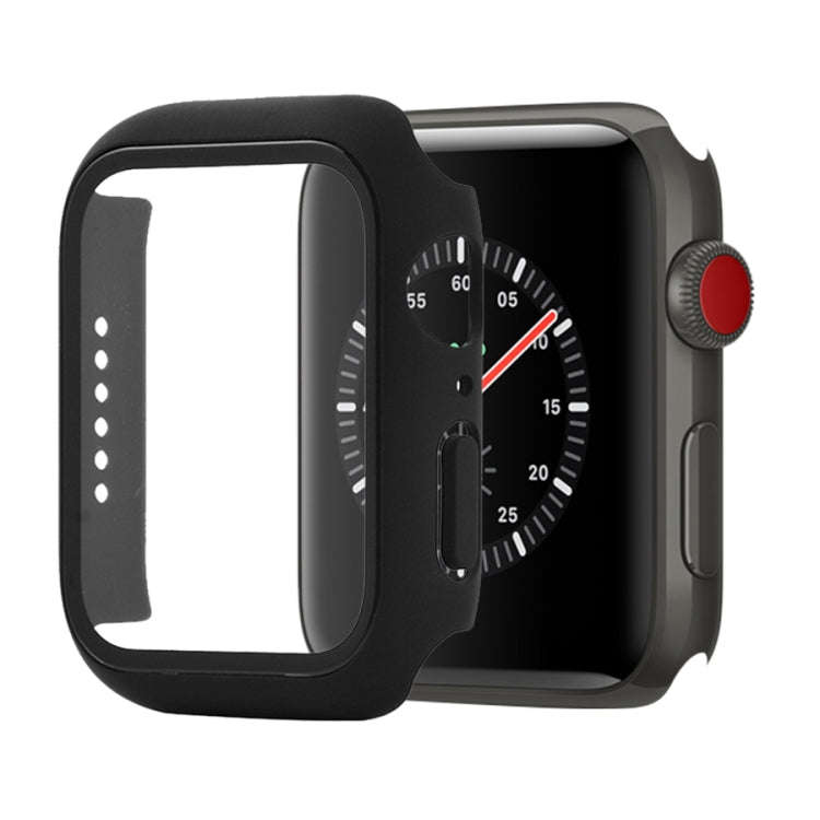 Shockproof PC+Tempered Glass Protective Case with Packed Carton For Apple Watch 44mm(Orange), For...
