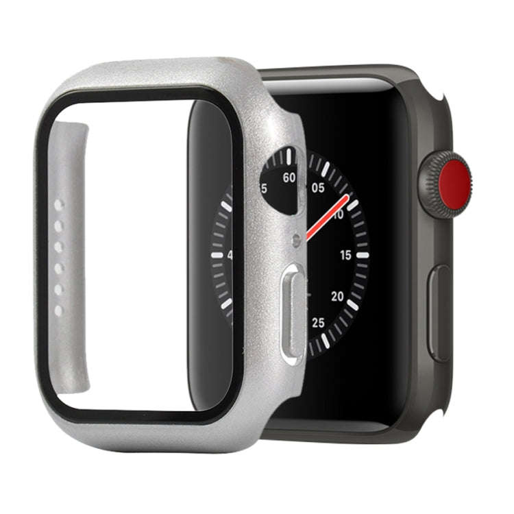 Shockproof PC+Tempered Glass Protective Case with Packed Carton For Apple Watch 44mm(Orange), For...