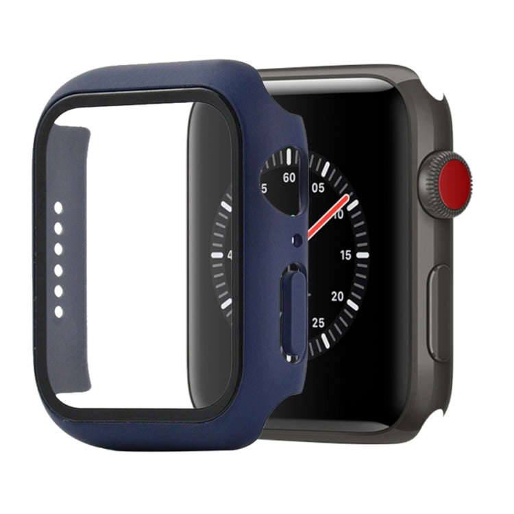 Shockproof PC+Tempered Glass Protective Case with Packed Carton For Apple Watch 44mm(Orange), For...