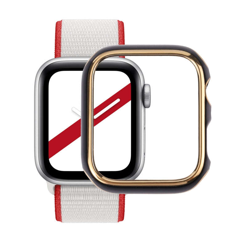 Dual-color Electroplating PC Protective Watch Case, For Apple Watch Series 6 / 5 / 4 / Watch SE 4...