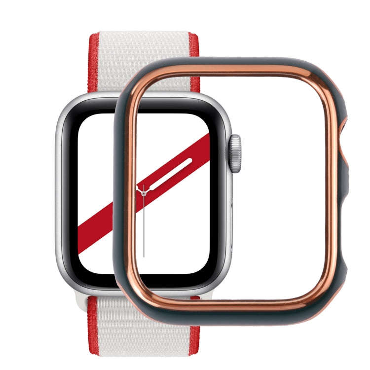 Dual-color Electroplating PC Protective Watch Case, For Apple Watch Series 3 & 2 & 1 38mm