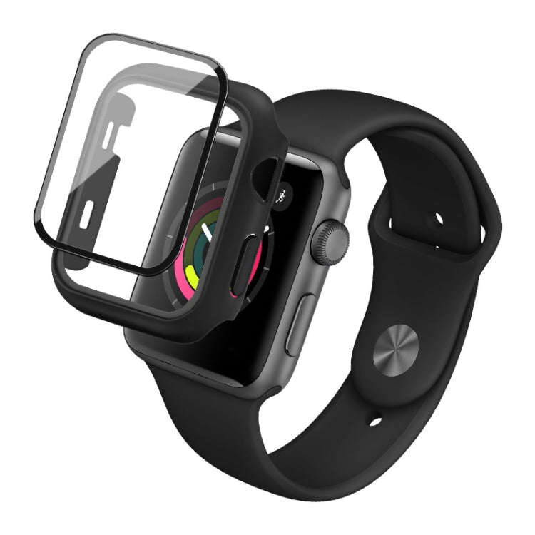 IMAK Shockproof PC Protective Case with Tempered Glass Film, For Apple Watch Series 6 & SE & 5 & ...