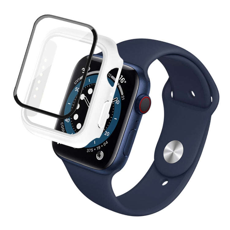 IMAK Shockproof PC Protective Case with Tempered Glass Film, For Apple Watch Series 6 & SE & 5 & ...