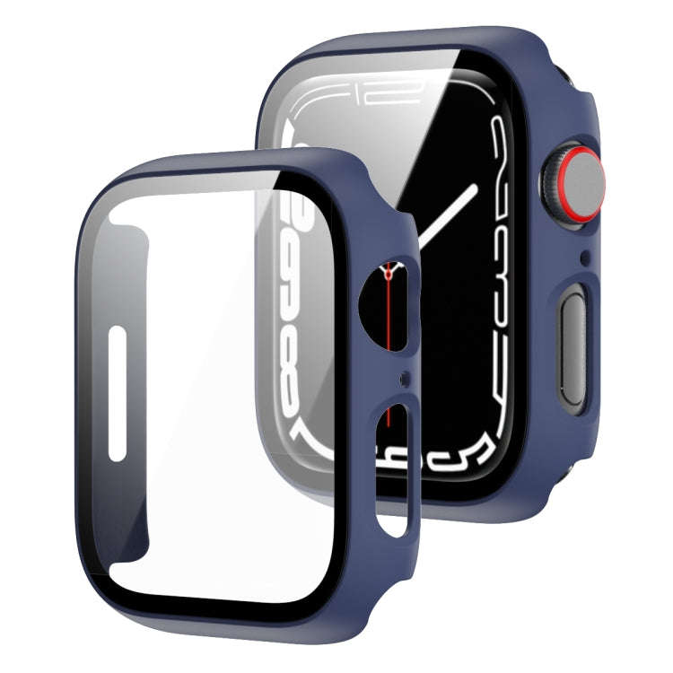 2 in 1 PC Frame + Tempered Glass Protector Case, For Apple Watch Series 9 / 8 / 7 41mm, For Apple...