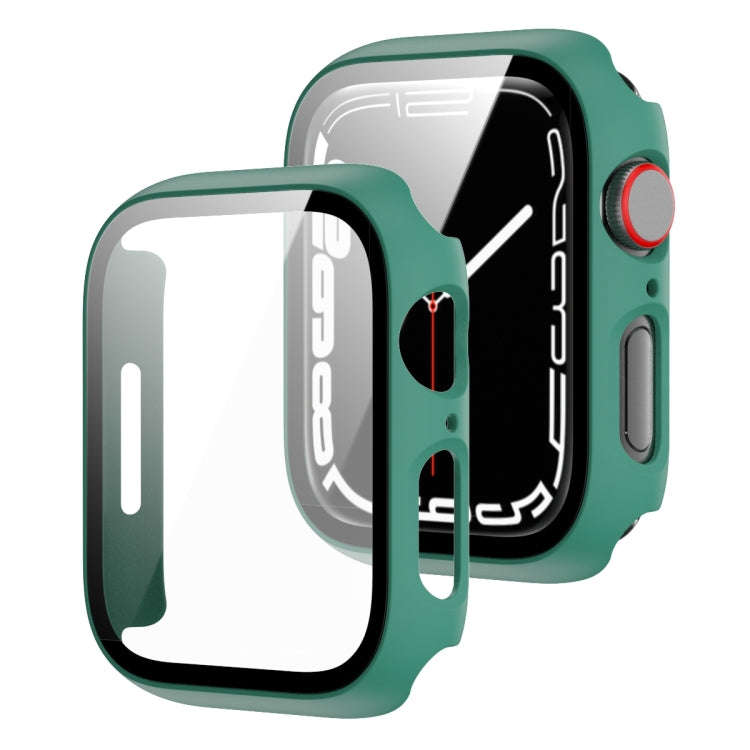 2 in 1 PC Frame + Tempered Glass Protector Case, For Apple Watch Series 9 / 8 / 7 41mm, For Apple...
