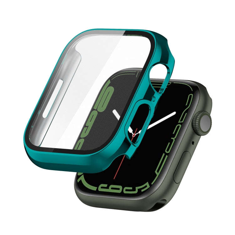 Electroplating Shockproof PC Protective Case with Tempered Glass Film, For Apple Watch Series 9 /...