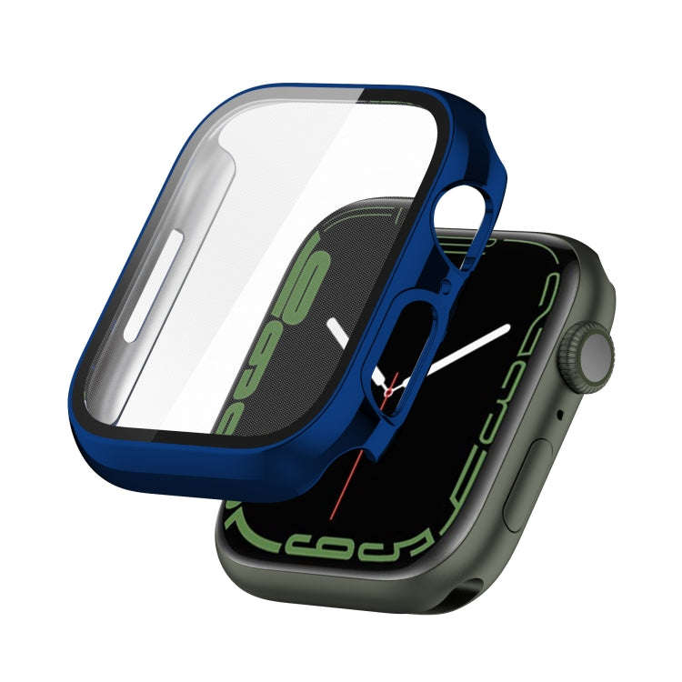 Electroplating Shockproof PC Protective Case with Tempered Glass Film, For Apple Watch Series 9 /...