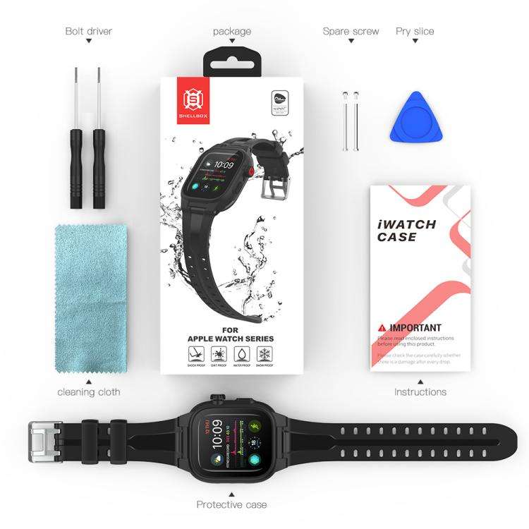 RedPepper TPU + PC + Silicone Waterproof Watch Case For Apple Watch Series 9 / 8 / 7 41mm, For Ap...