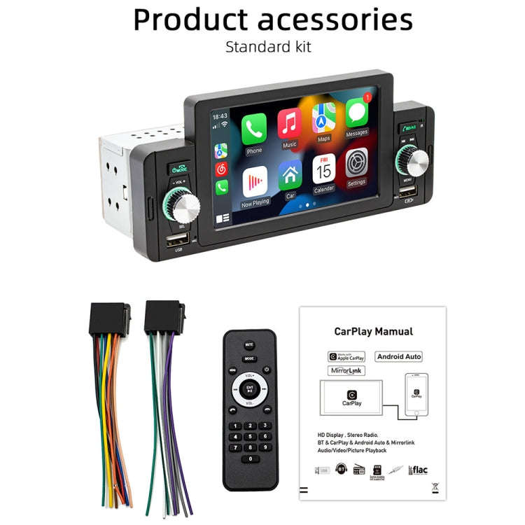 SWM-160C 5 inch Car Bluetooth 5.1 MP5 Player Support Phone Mirror Link / Steering Wheel Control, ...