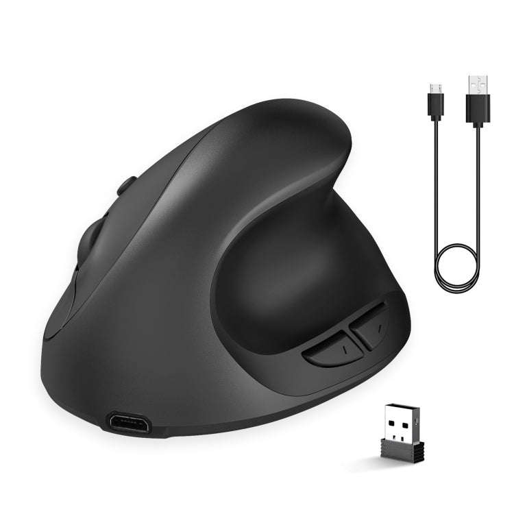 X10 2.4G Wireless Rechargeable Vertical Ergonomic Gaming Mouse, X10 Rechargeable (Black), X10 Rec...