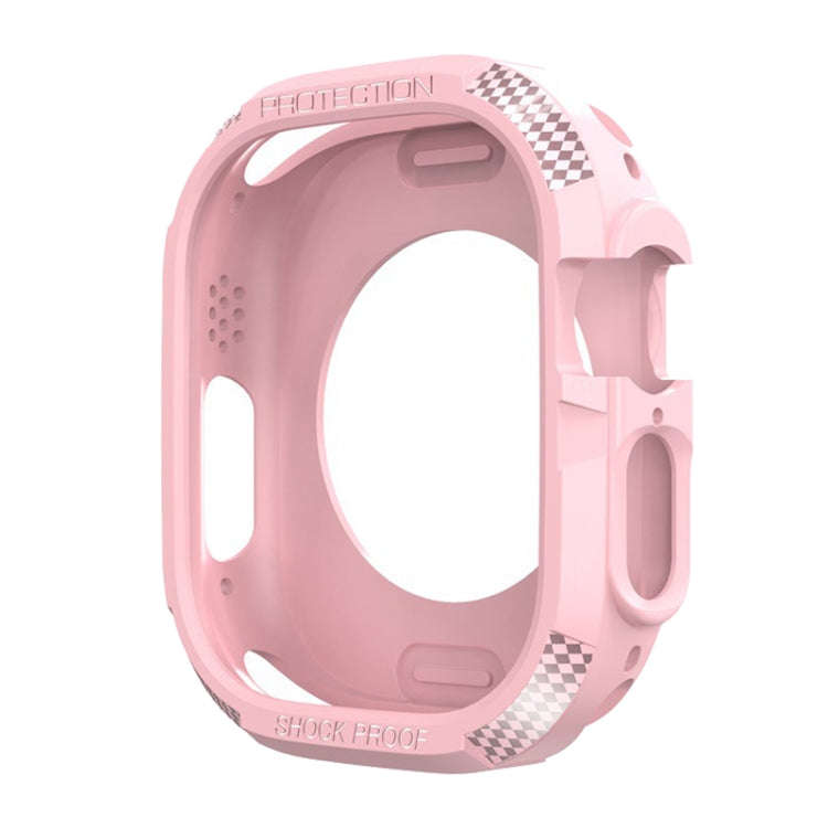 Three-proof TPU Carbon Fiber Protective Case, For Apple Watch Ultra 3 / 2 / 1 49mm