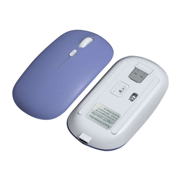 1600dpi Bluetooth 2.4G Wireless Dual Mode Mouse, Bluetooth + 2.4G(White), Bluetooth + 2.4G(Black)...
