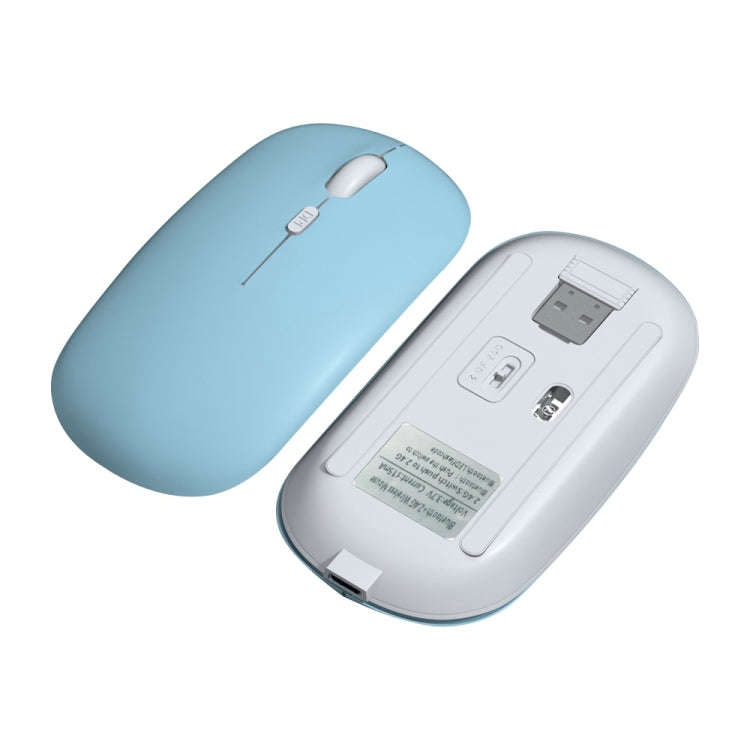 1600dpi Bluetooth 2.4G Wireless Dual Mode Mouse, Bluetooth + 2.4G(White), Bluetooth + 2.4G(Black)...