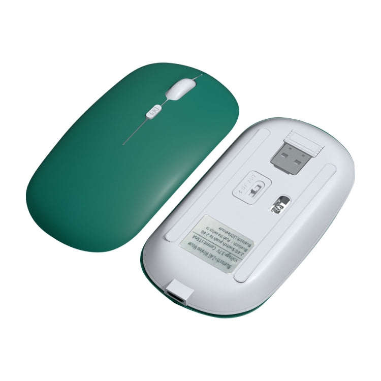 1600dpi Bluetooth 2.4G Wireless Dual Mode Mouse, Bluetooth + 2.4G(White), Bluetooth + 2.4G(Black)...