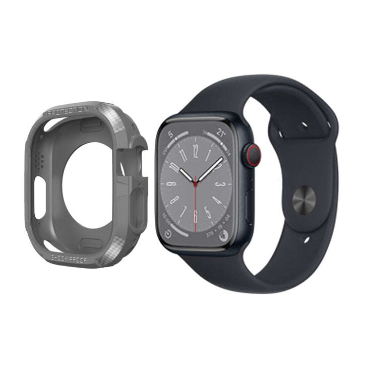 Carbon Fiber Shockproof Case For Apple Watch, Series 9 / 8 / 7 45mm