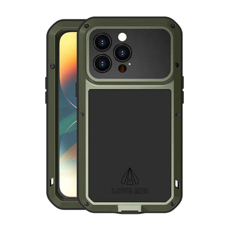 LOVE MEI Metal Shockproof Waterproof Dustproof Phone Case, For iPhone 14, For iPhone 14 Plus, For...