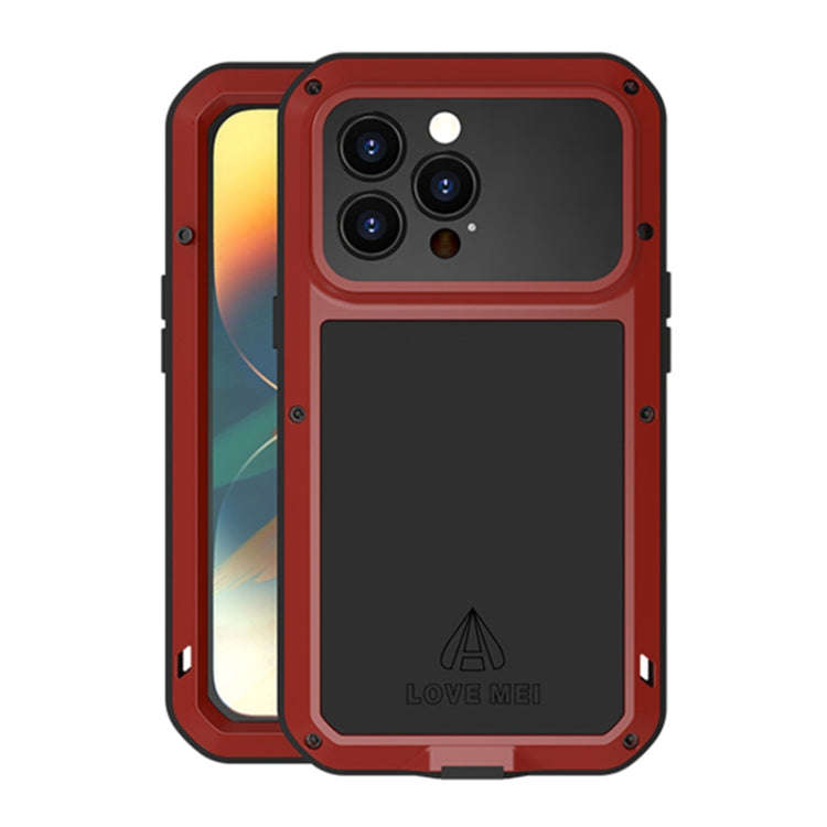 LOVE MEI Metal Shockproof Waterproof Dustproof Phone Case, For iPhone 14, For iPhone 14 Plus, For...