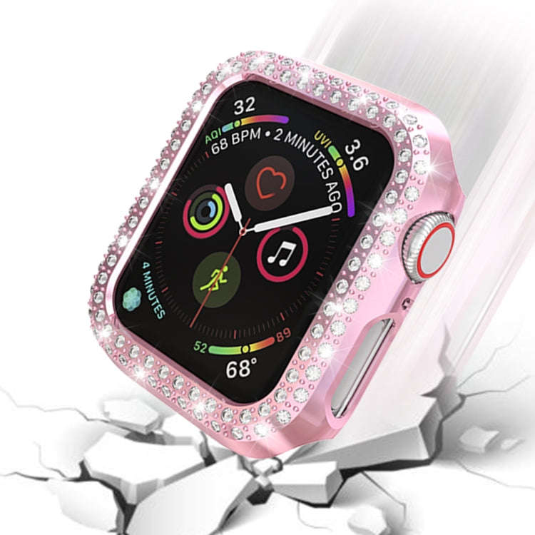 Double Row Diamonds PC Protective Case, For Apple Watch Series 6 / 5 / 4 / SE 2025 / 2023 / 2022 ...