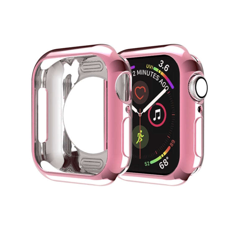 Plating TPU Round Hole Hollowing Protective Case, For Apple Watch Series 3 & 2 & 1 38mm, For Appl...