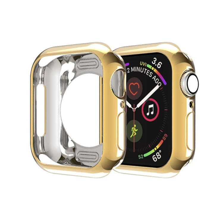 Plating TPU Round Hole Hollowing Protective Case, For Apple Watch Series 3 & 2 & 1 38mm, For Appl...