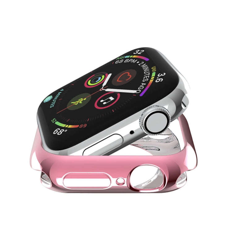 Plating TPU Round Hole Hollowing Protective Case, For Apple Watch Series 6 / 5 / 4 / SE 2025 / 20...
