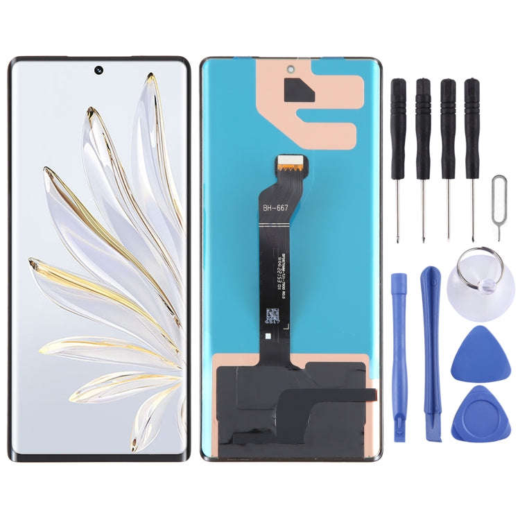 Original LCD Screen For Honor Magic4 Pro With Digitizer Full Assembly, Not Supporting Fingerprint...