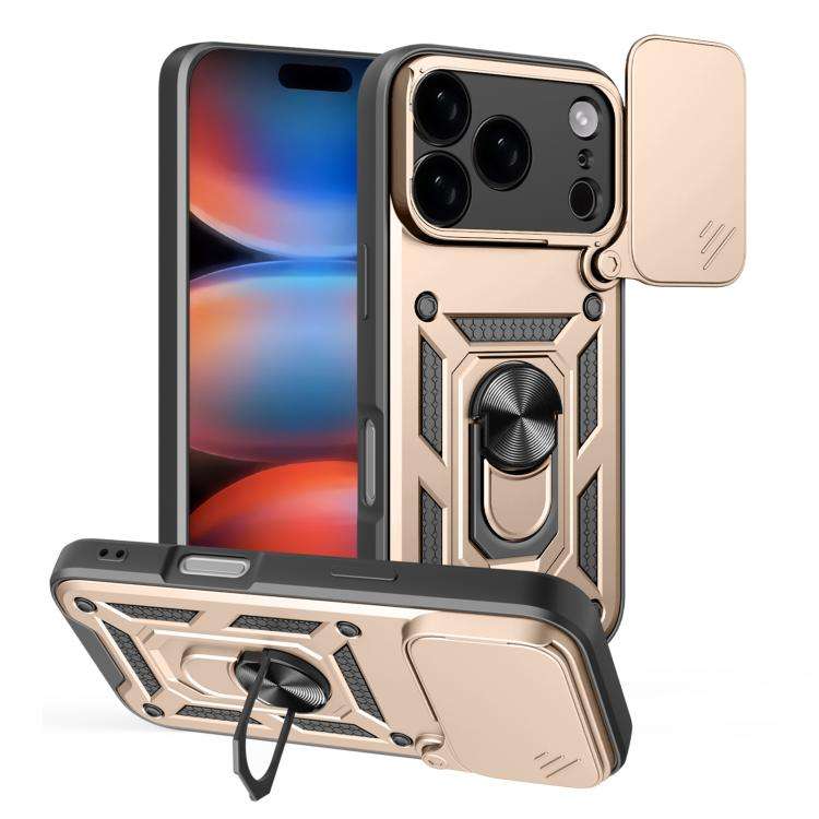 Sliding Camera Cover Design TPU+PC Phone Case, For iPhone 18 Pro, For iPhone 18 Pro Max, For iPho...