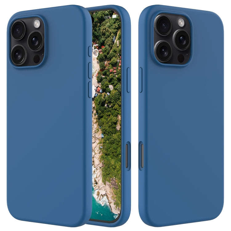 Solid Color Silicone Phone Case, For iPhone Air, For iPhone 16 Pro Max, For iPhone 16 Pro, For iP...