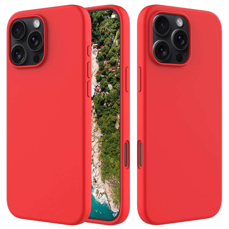 Solid Color Silicone Phone Case, For iPhone Air, For iPhone 16 Pro Max, For iPhone 16 Pro, For iP...