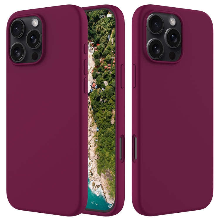 Solid Color Silicone Phone Case, For iPhone Air, For iPhone 16 Pro Max, For iPhone 16 Pro, For iP...