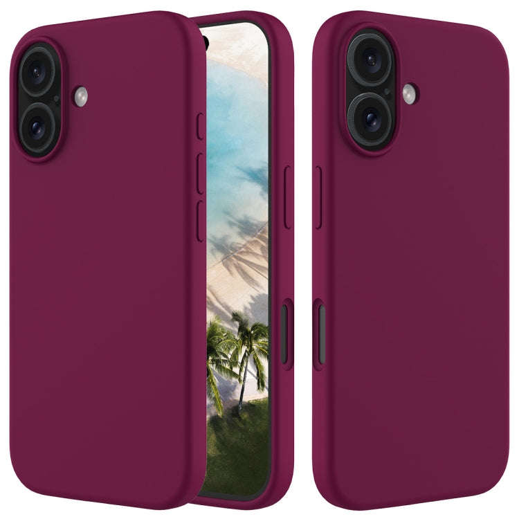 Solid Color Silicone Phone Case, For iPhone Air, For iPhone 16 Pro Max, For iPhone 16 Pro, For iP...