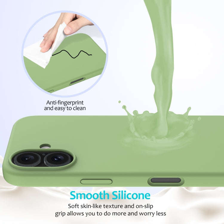 Solid Color Silicone Phone Case, For iPhone 16, For iPhone 15 Pro Max, For iPhone 15 Pro, For iPh...