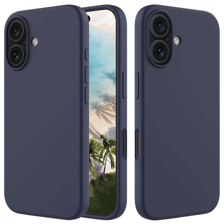 Solid Color Silicone Phone Case, For iPhone 16, For iPhone 15 Pro Max, For iPhone 15 Pro, For iPh...