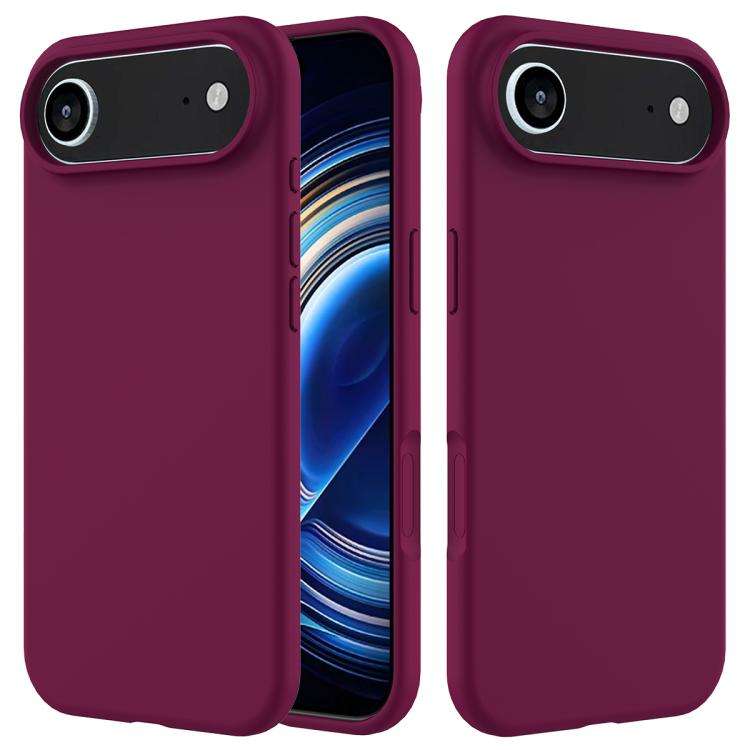 Solid Color Silicone Phone Case, For iPhone Air, For iPhone 16 Pro Max, For iPhone 16 Pro, For iP...